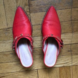 Matisse x Kate Bosworth Judith Western Mule Red 8.5